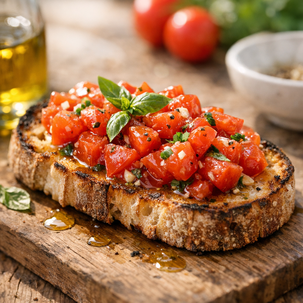 Bruschetta réussie : les gestes qui changent tout