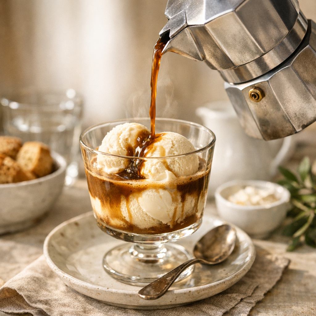 Affogato minute : le bon duo café italien-dessert