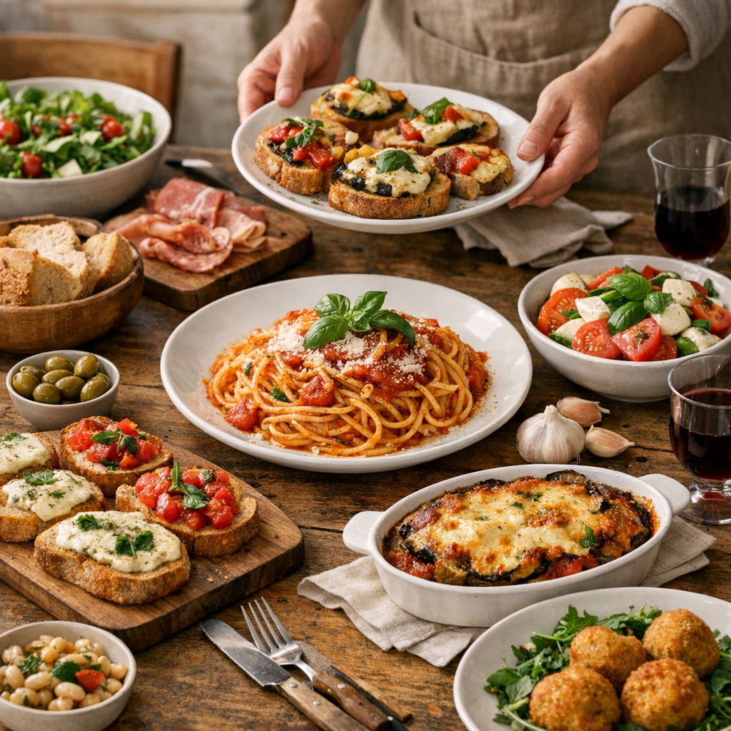 Composer un menu italien économique qui donne vraiment envie de passer à table