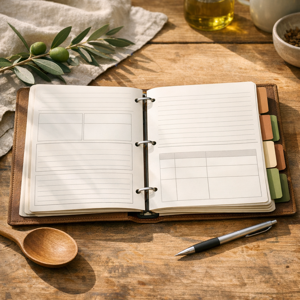 Carnet de recettes : la méthode simple pour bien l’écrire