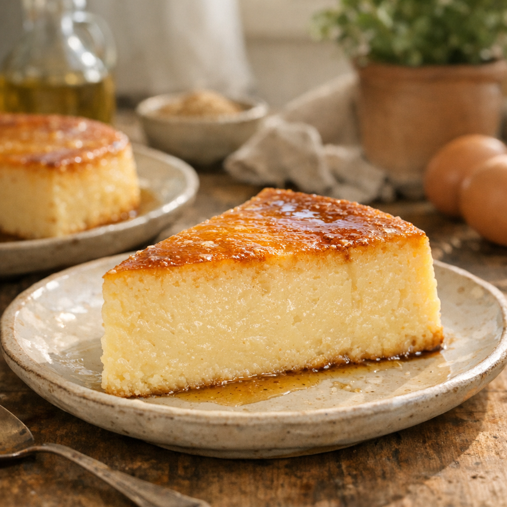 Flan sans pâte bien épais : moule, cuisson et tenue