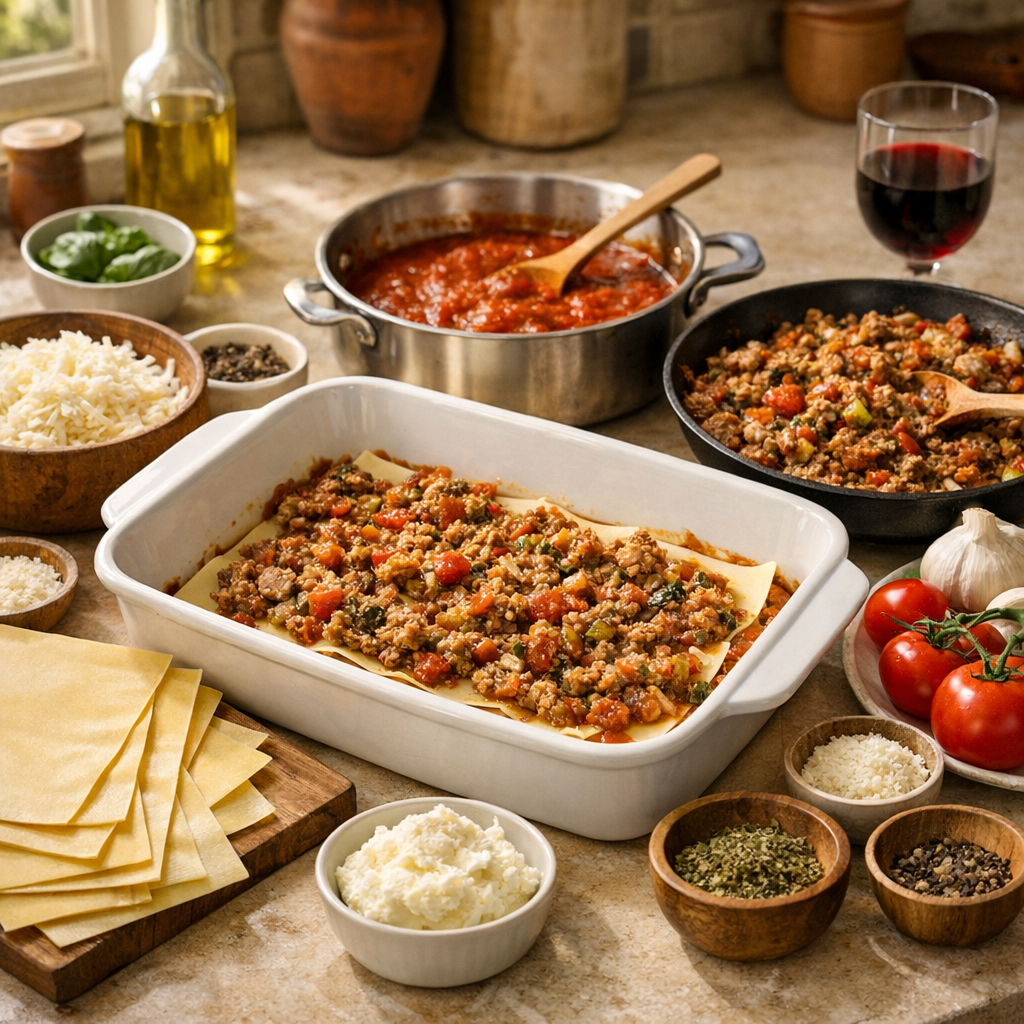 Lasagnes maison : l’organisation qui change tout