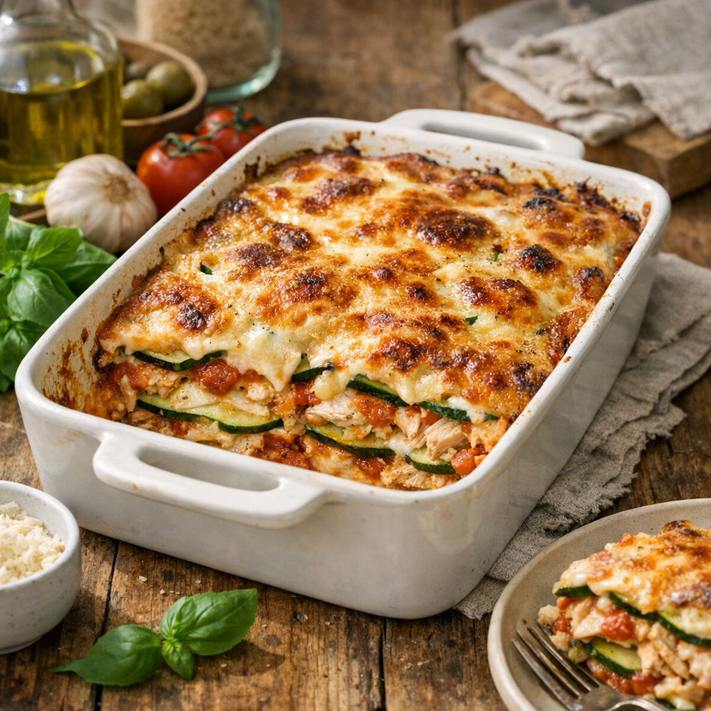 Lasagnes poulet courgettes : 3 bases pour éviter l’eau