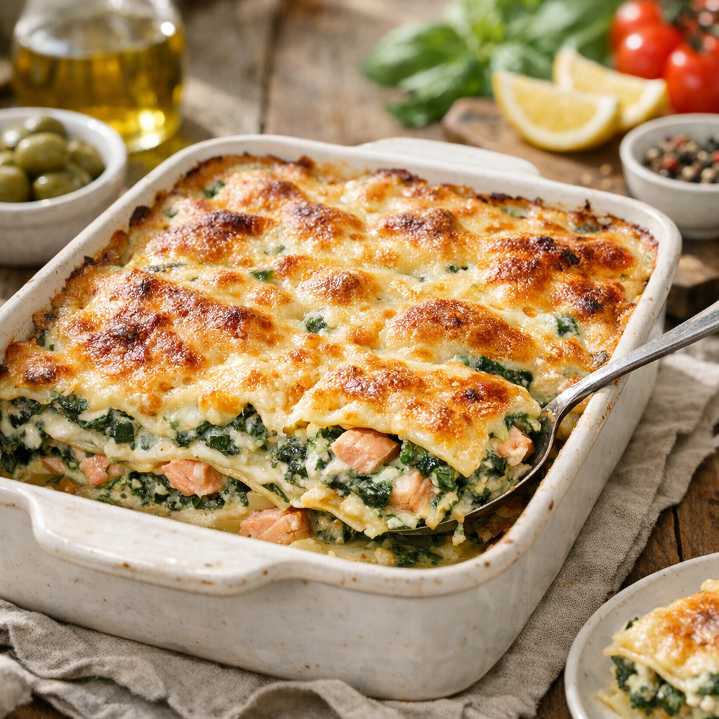 Lasagnes saumon épinards : l’astuce anti-eau