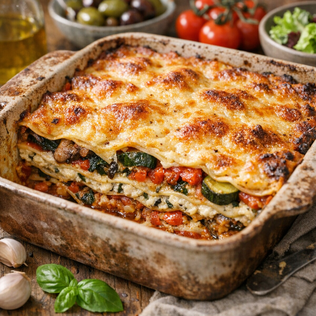 Lasagnes végétariennes : la Recette stable et gratinée