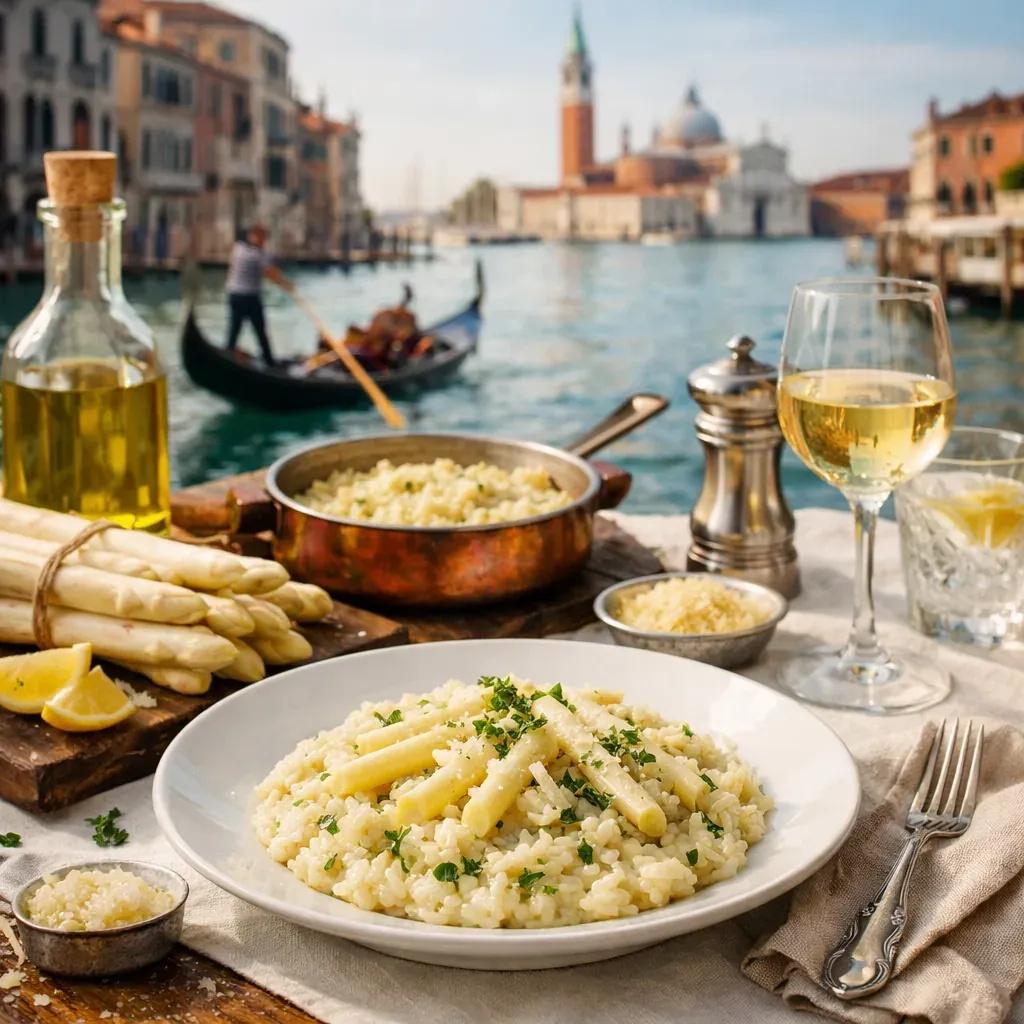 Risotto aux asperges blanches : Recette fine du printemps