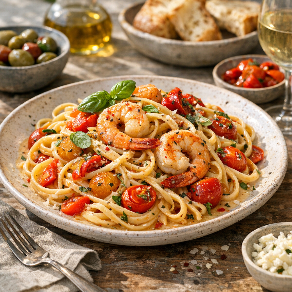 Linguine crevette : crème, tomate ou version relevée ?