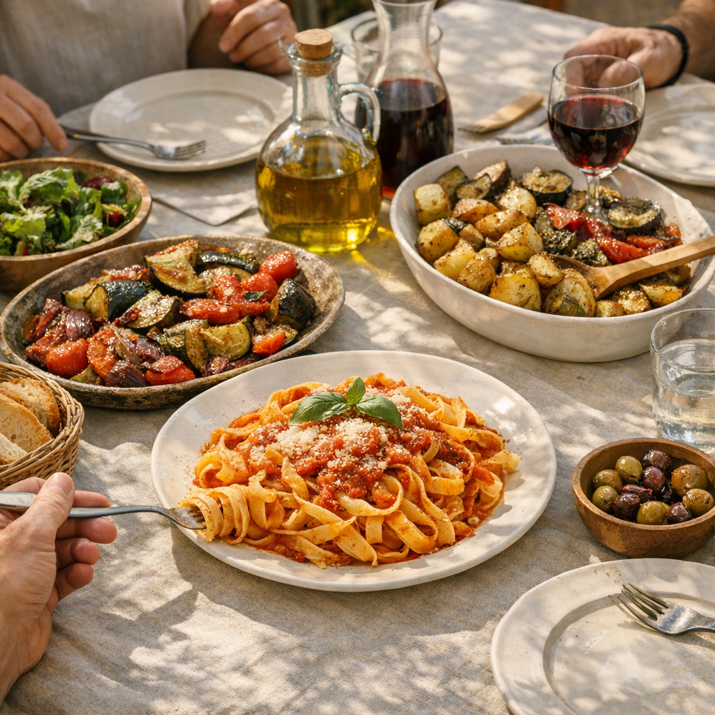 Menu italien du dimanche : recevoir sans stress