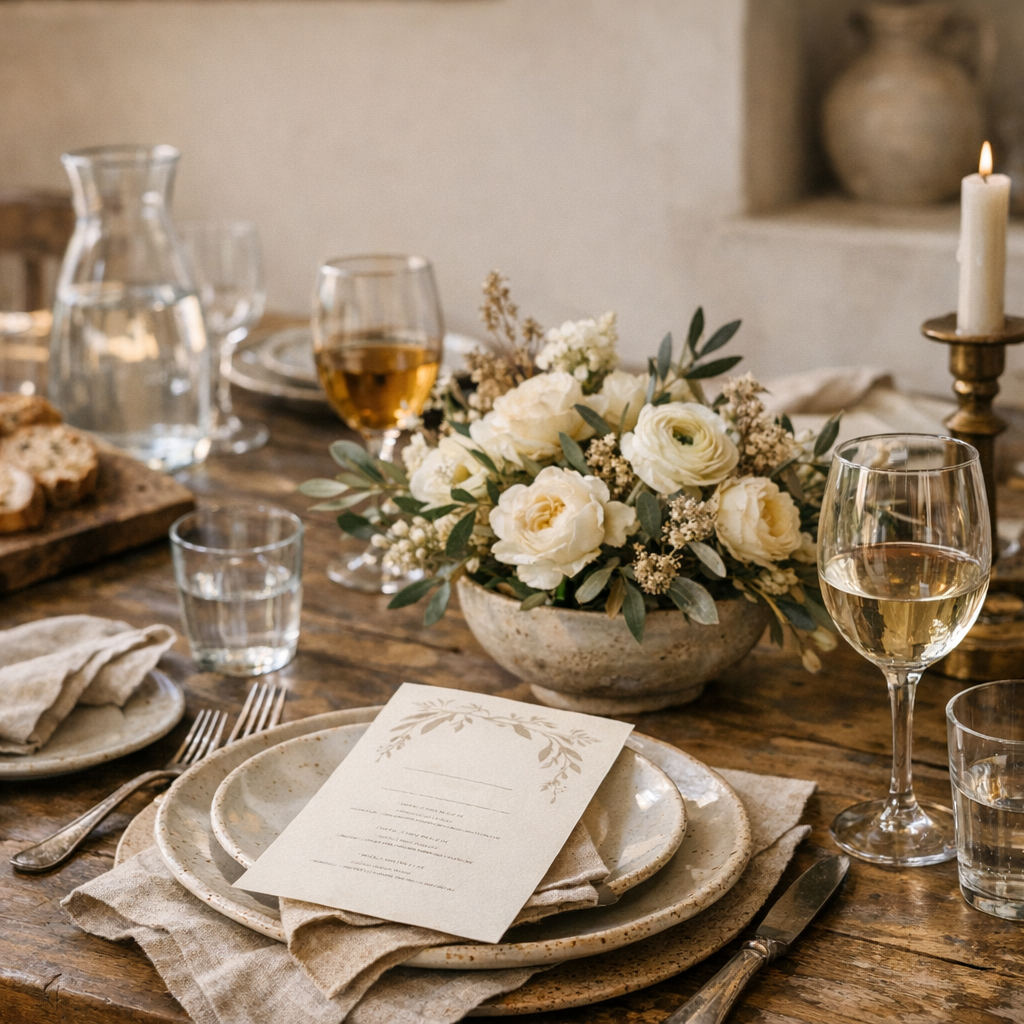 Menu et décoration coordonnés : la bonne méthode