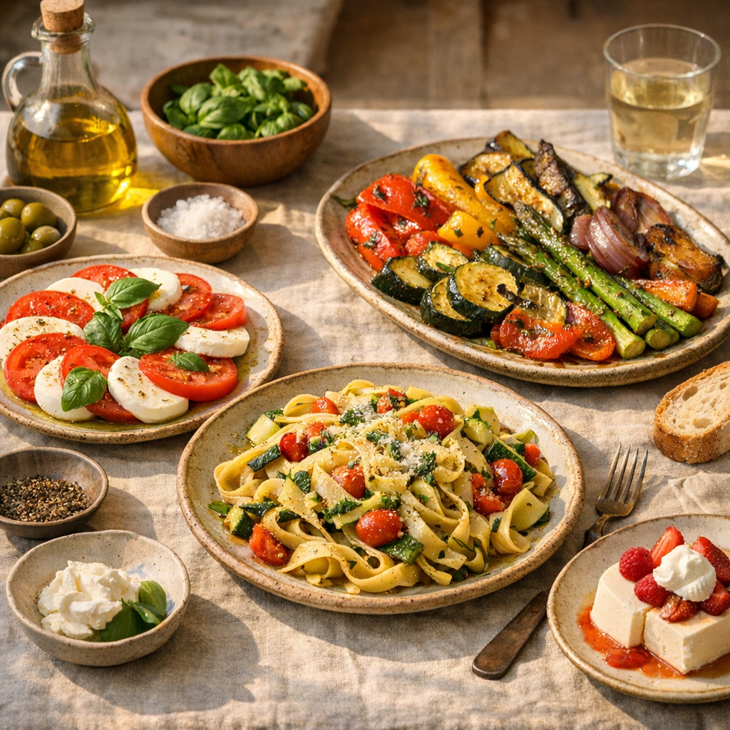 Menu végétarien italien : idées justes et gourmandes