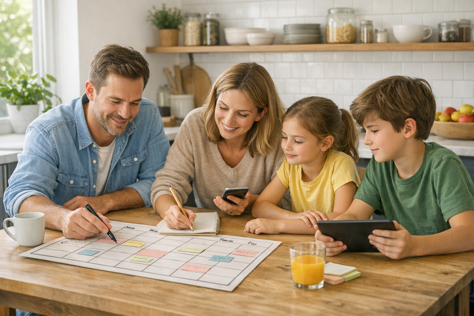 Organisation familiale: routines simples au quotidien