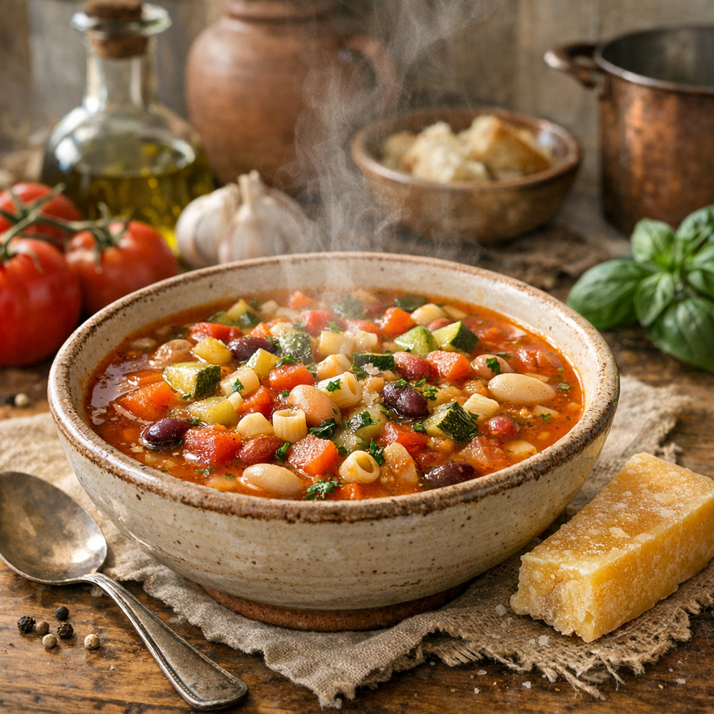Minestrone italien : la méthode juste et de saison