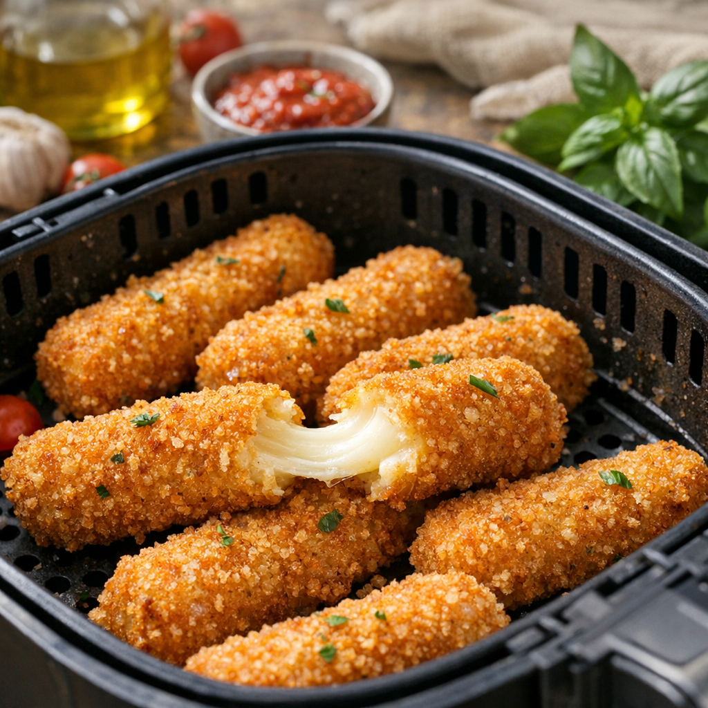 Mozzarella Sticks Air Fryer : temps, chaleur, astuces