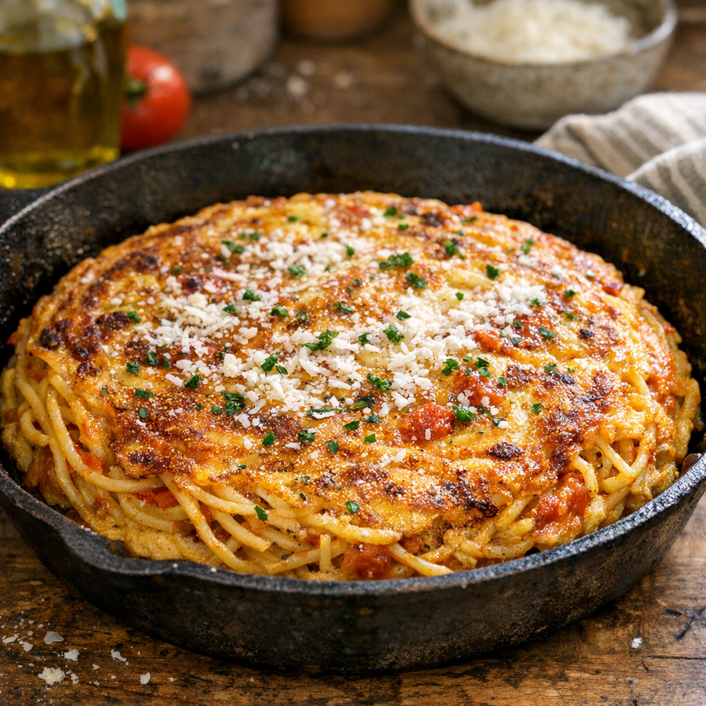 Omelette aux pâtes : la méthode facile et bien tenue