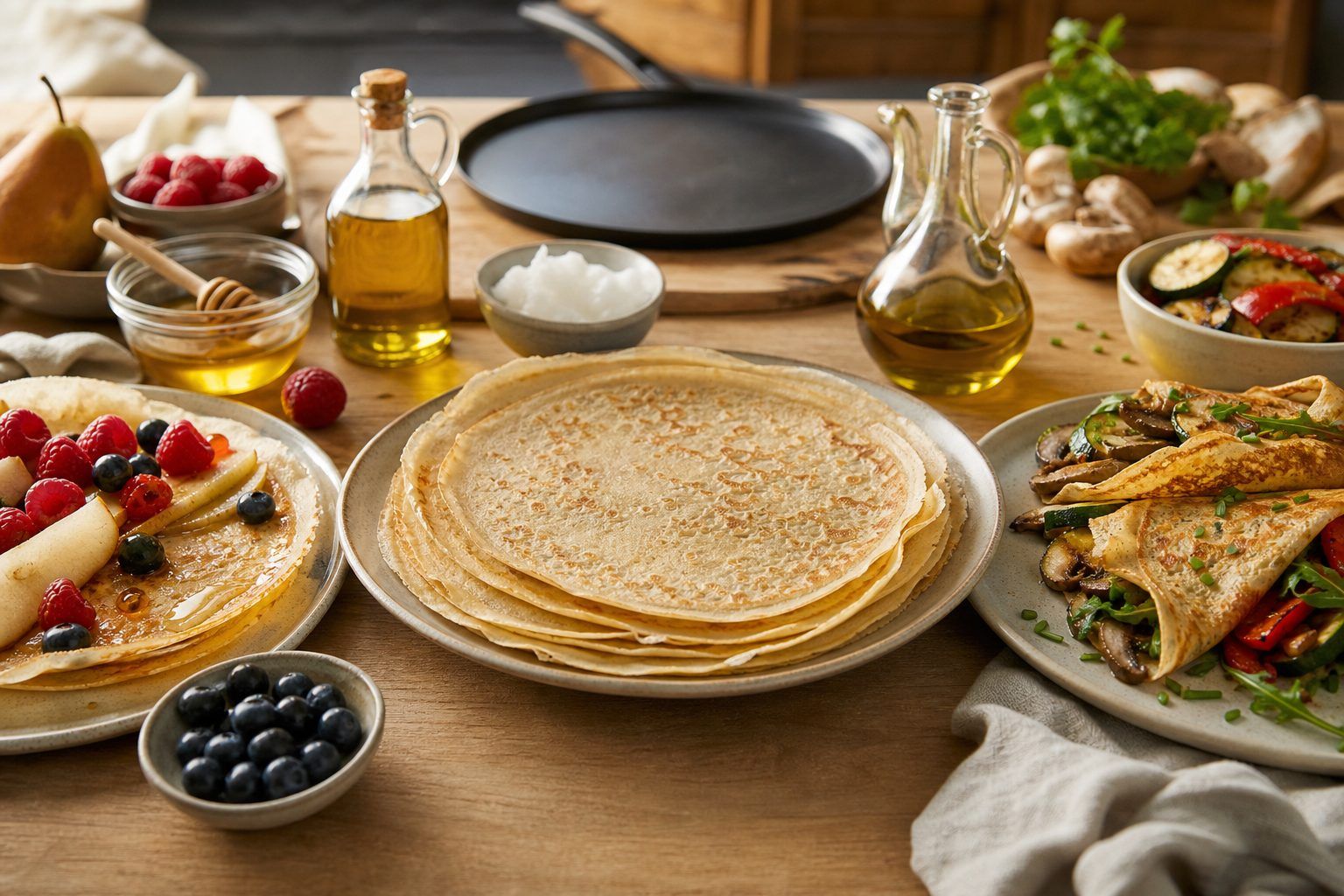 Quelle huile choisir selon que vos crêpes sont sucrées ou salées ?