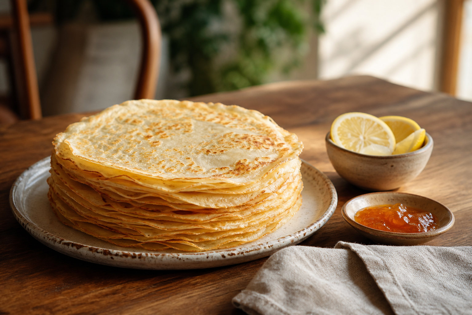 Crêpes sans œufs faciles : avec lait ou boisson végétale
