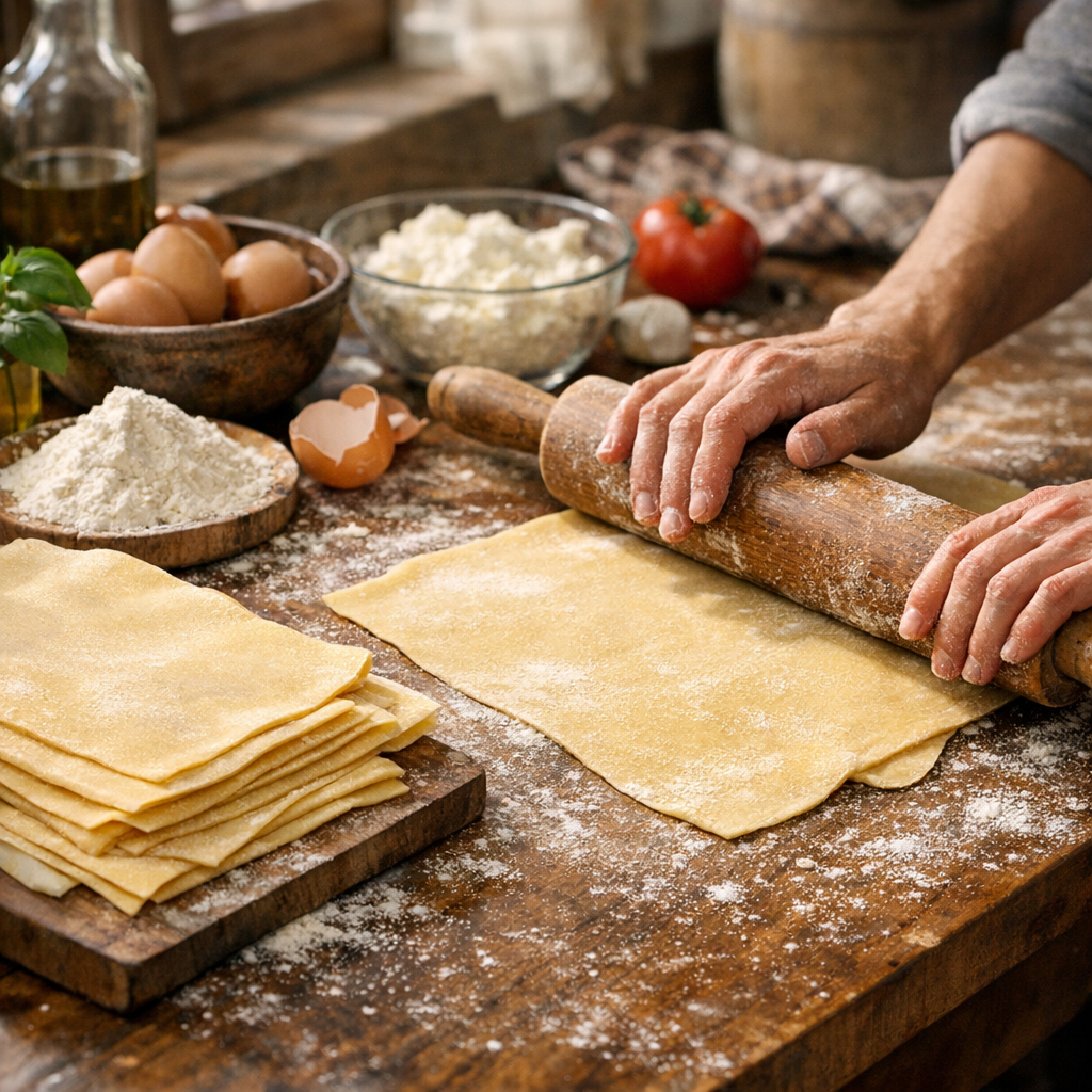 Pâte à lasagne maison : méthode simple, avec ou sans machine