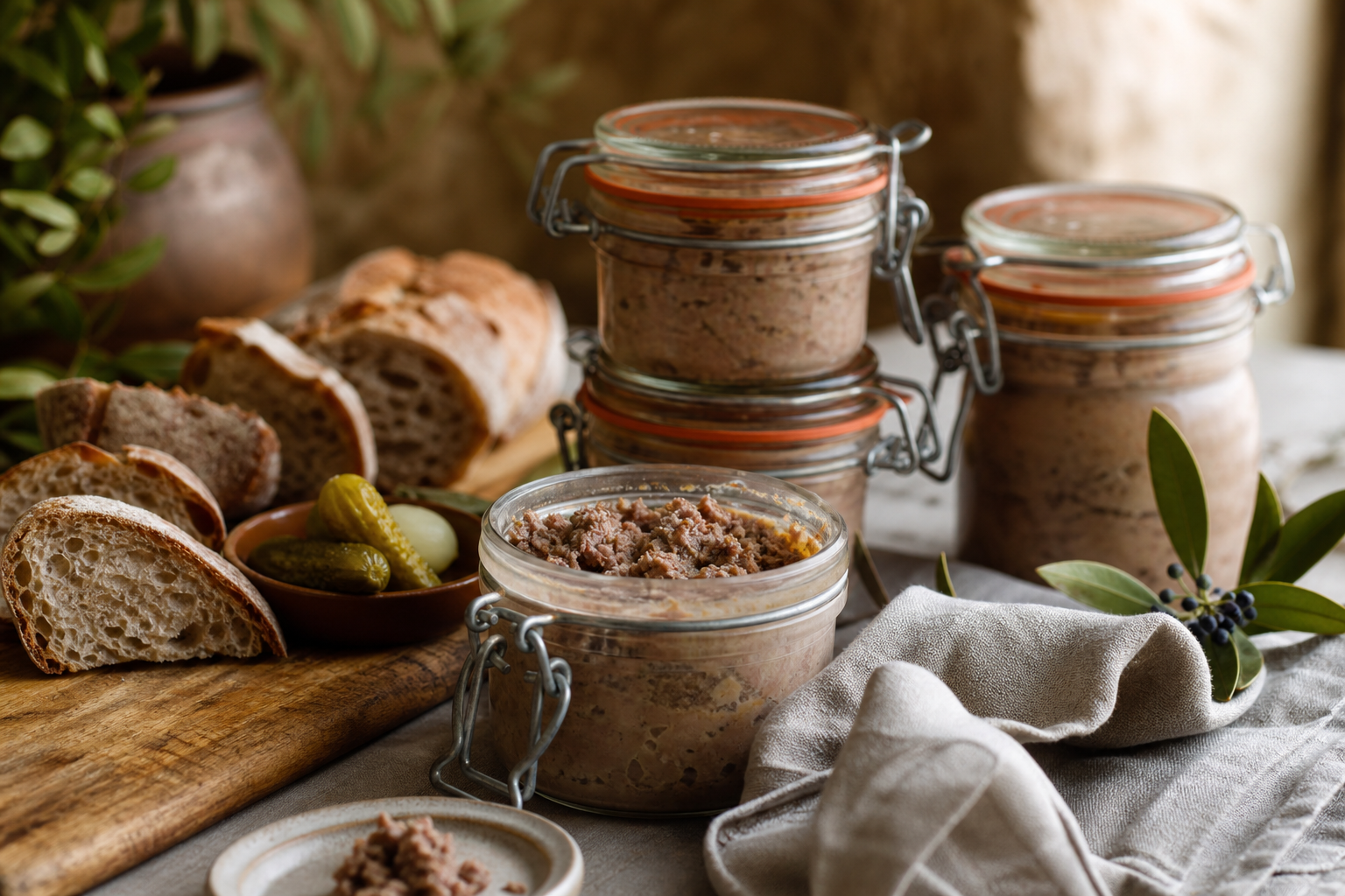 Pâté de chevreuil en bocaux : recette moelleuse et sûre