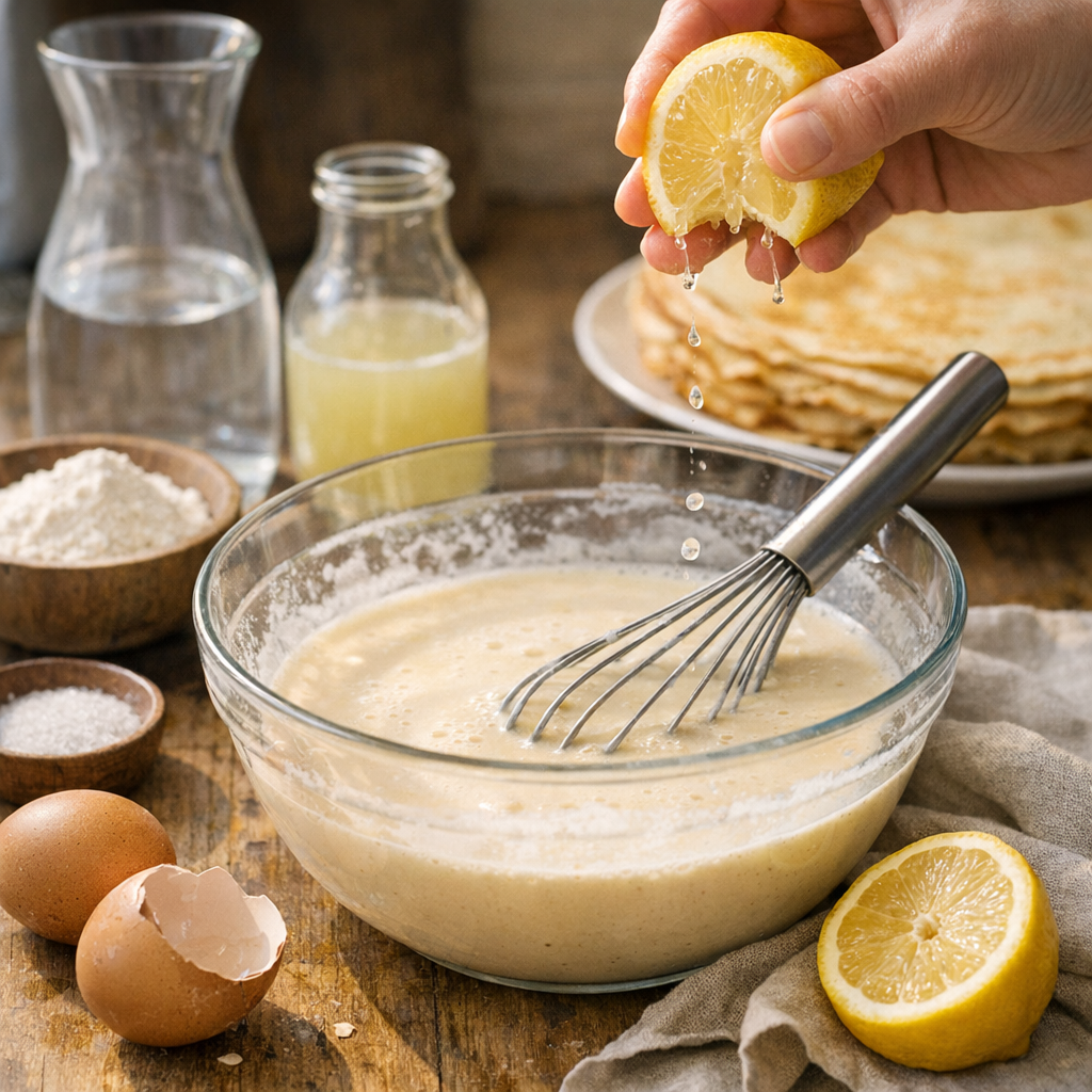 Pourquoi certaines recettes ajoutent quelques gouttes de jus de citron, et qu’est-ce que cela change vraiment à la pâte