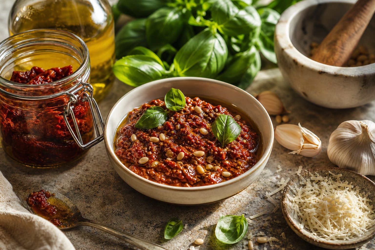 Tomates séchées, huile et basilic : les réglages qui changent tout