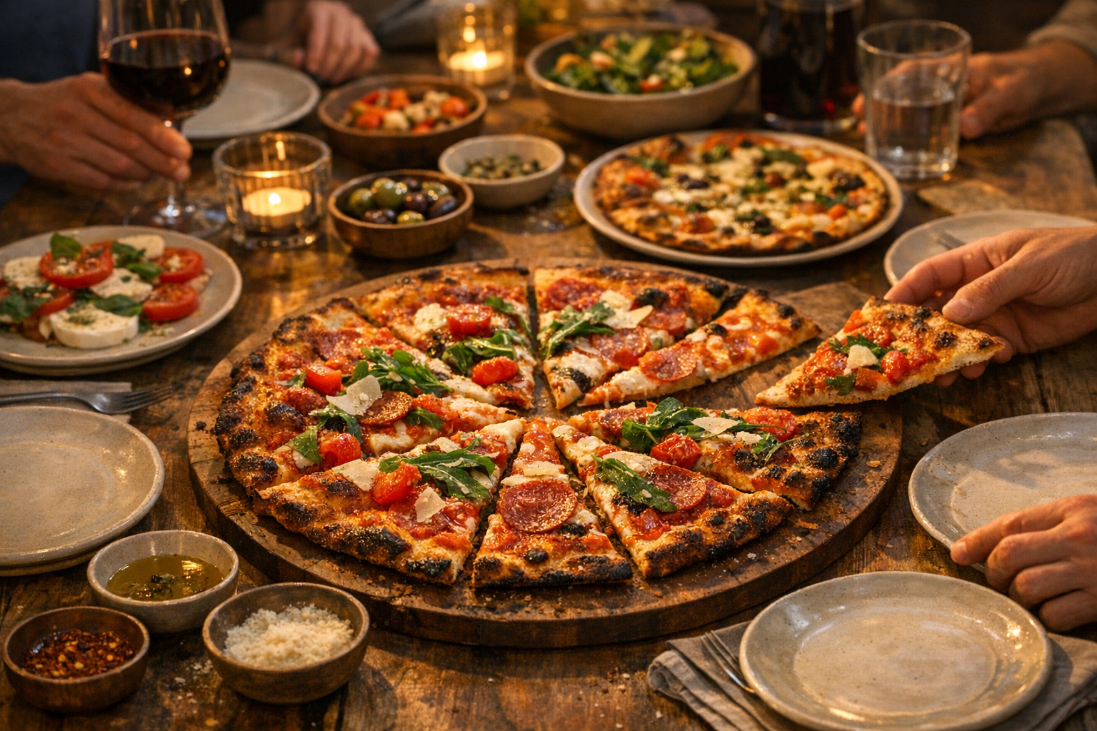 Soirée pizza maison : les bons formats à partager