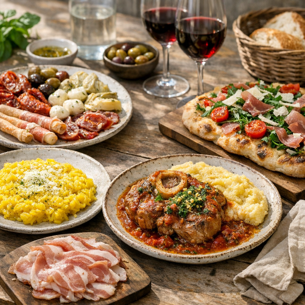 12 plats typiques italiens à connaître par région