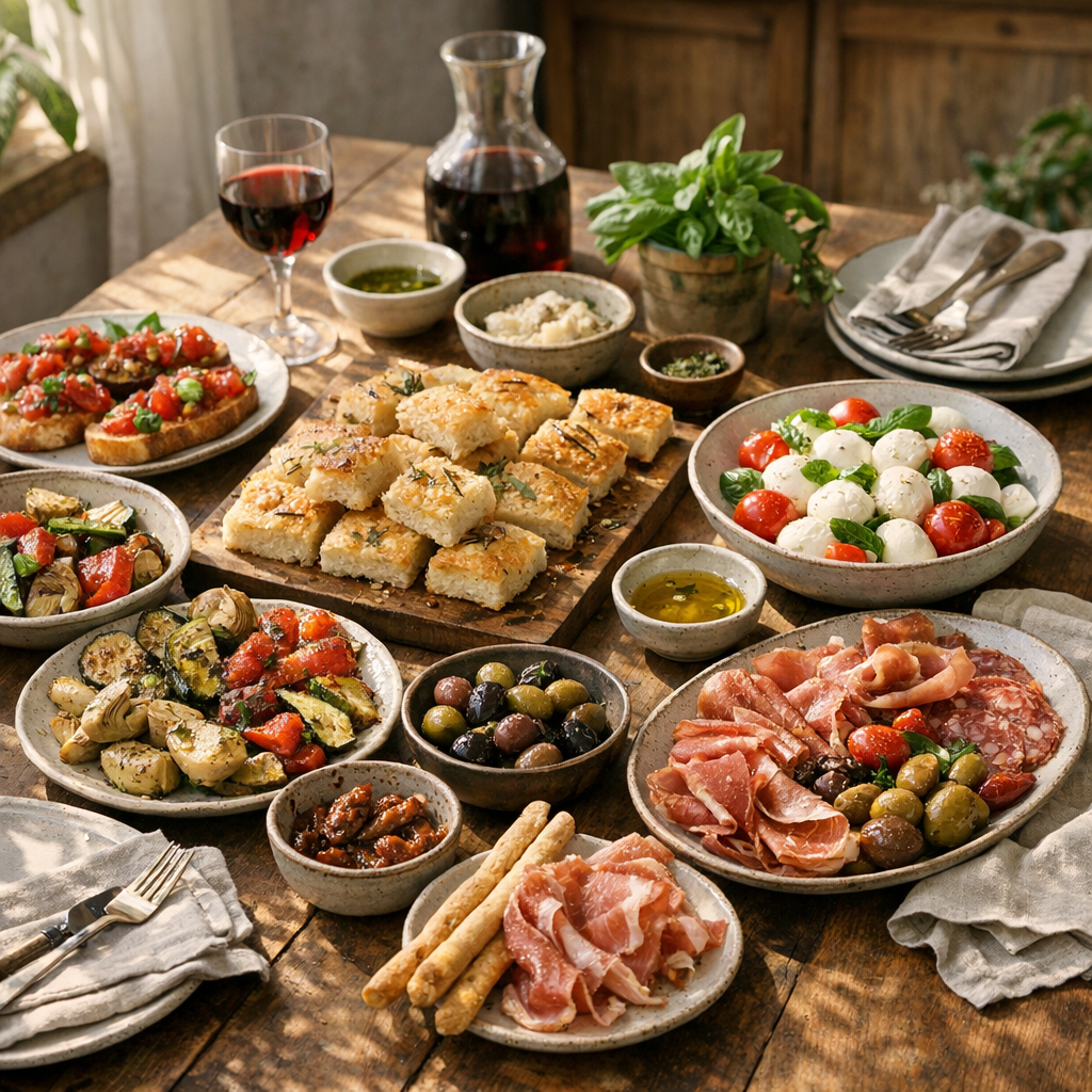 Buffet italien maison : méthode et menus faciles