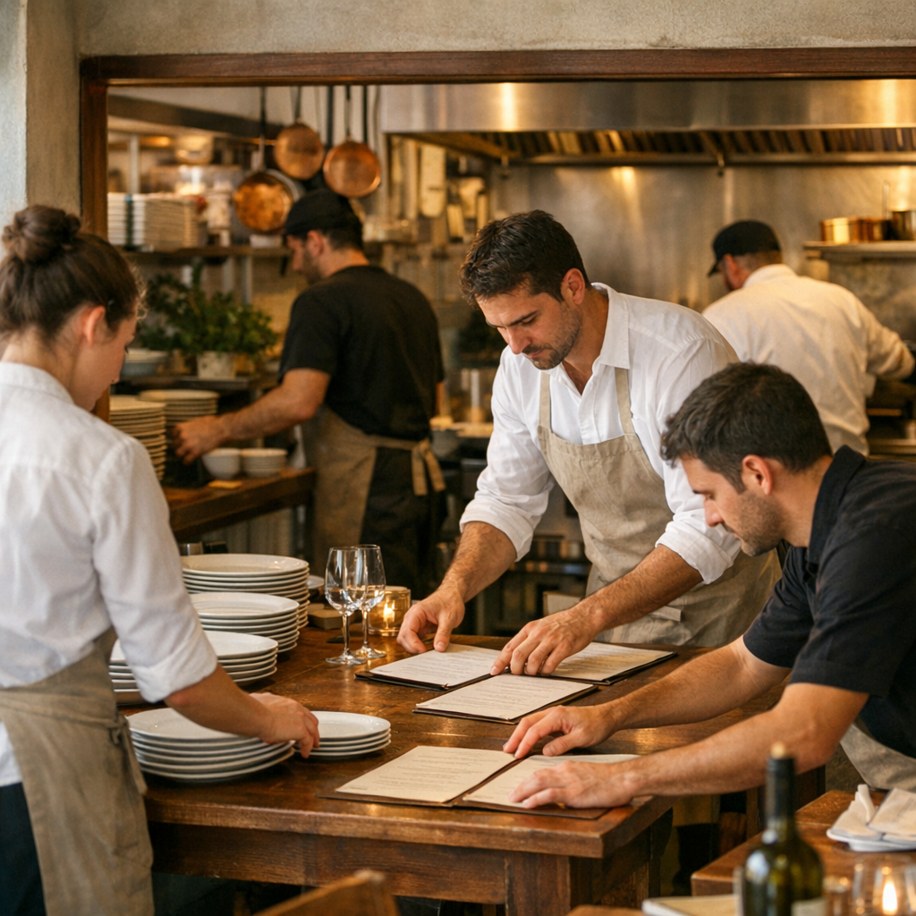 Présenter une équipe de restaurant : méthode crédible