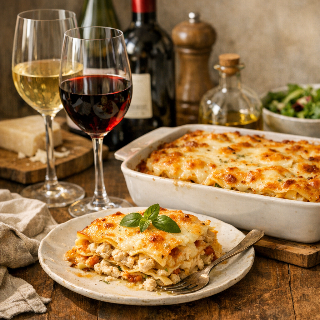 Quel vin avec une lasagne au poulet ?