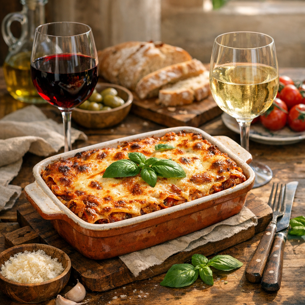 Quel Vin avec des Lasagnes ? Le bon accord selon le plat