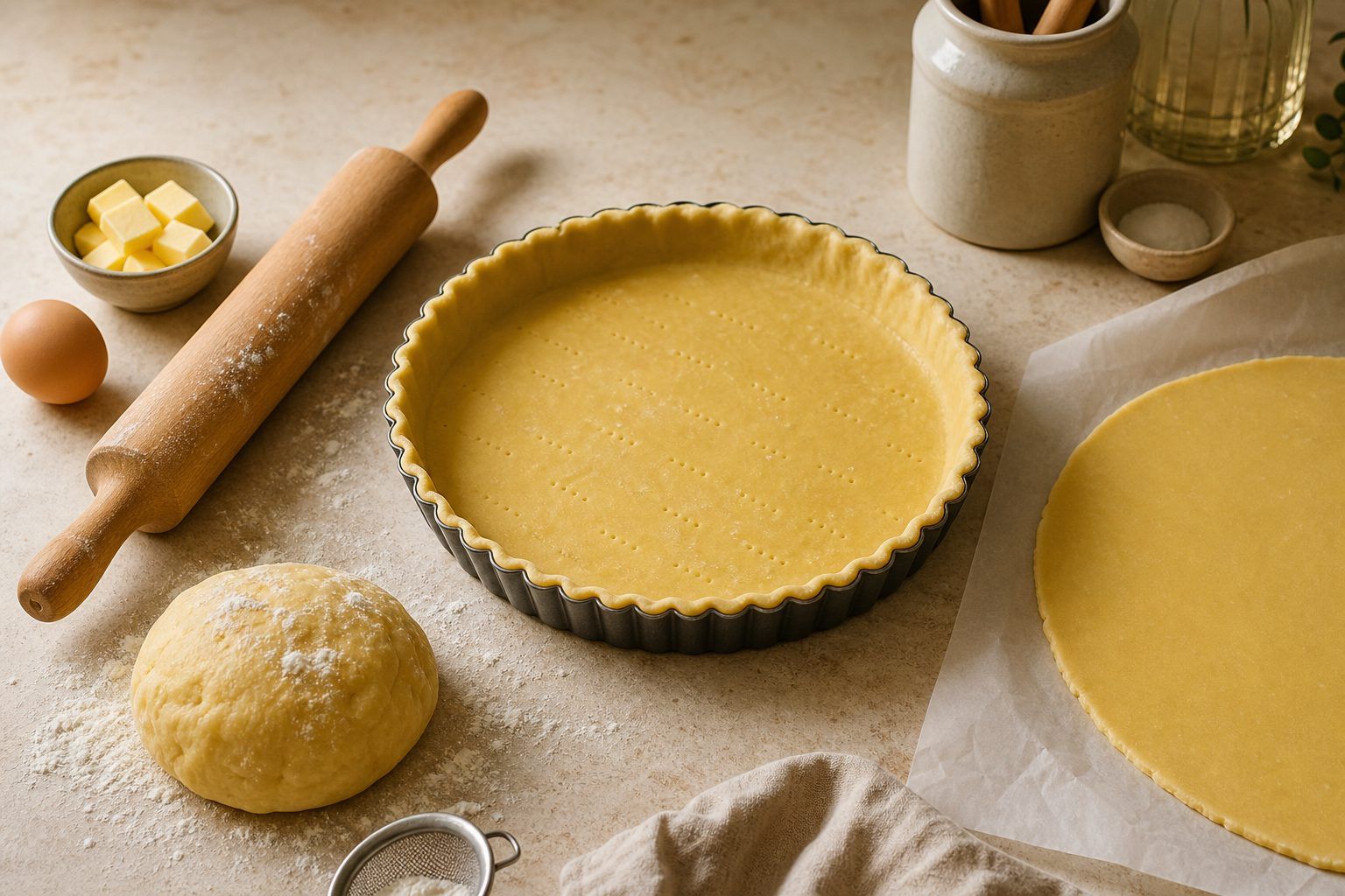 Pâte brisée maison ou prête à dérouler : composition et méthode de comparaison du coût