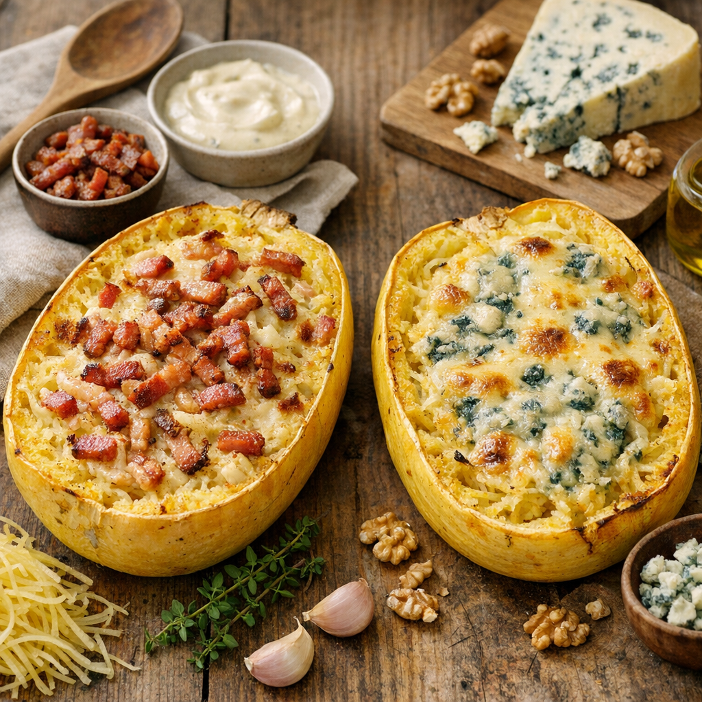 Ingrédients et variantes : version lardons-béchamel ou version au Bleu des Causses