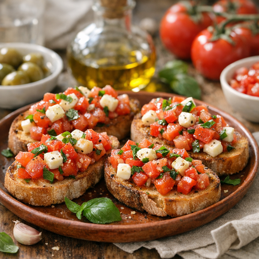 Bruschetta facile : la version maison en 15 minutes