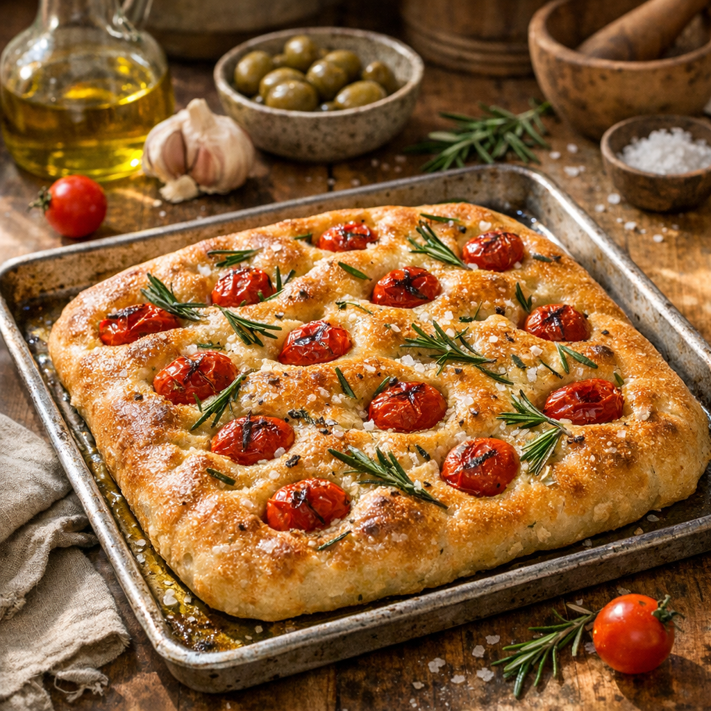 Focaccia façon Cyril Lignac : méthode moelleuse 2026