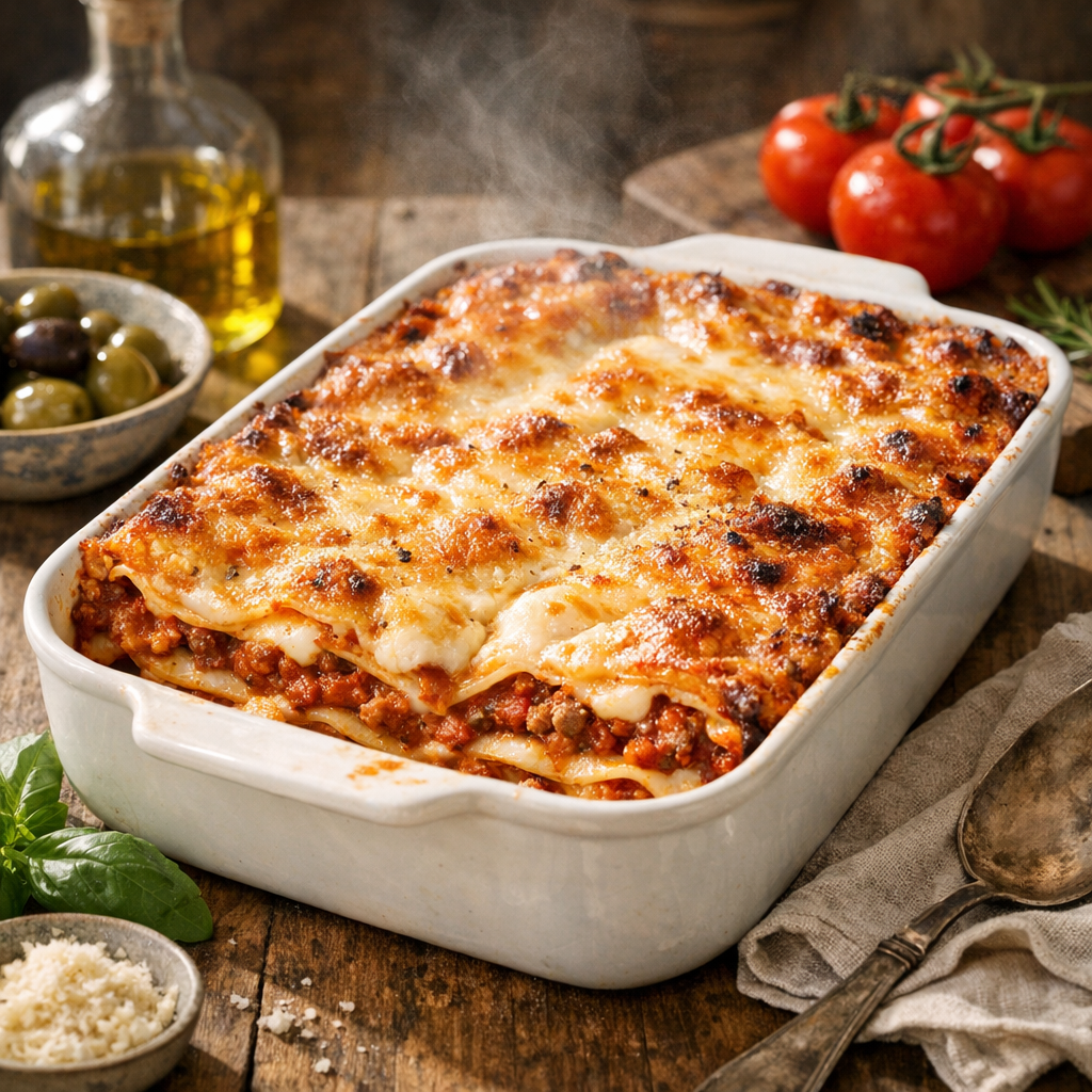Recette lasagne bœuf : montage juteux et fiable