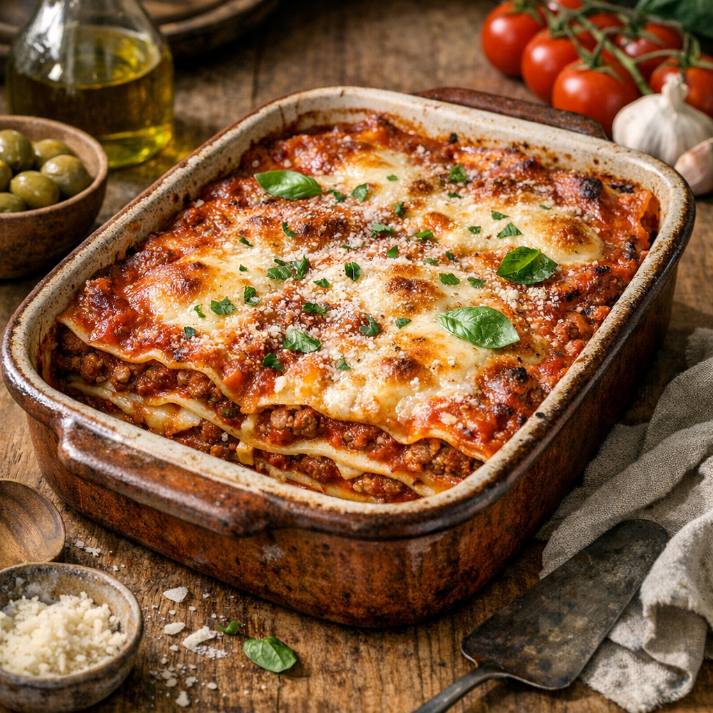 Recette lasagne sans béchamel : moelleuse et nette