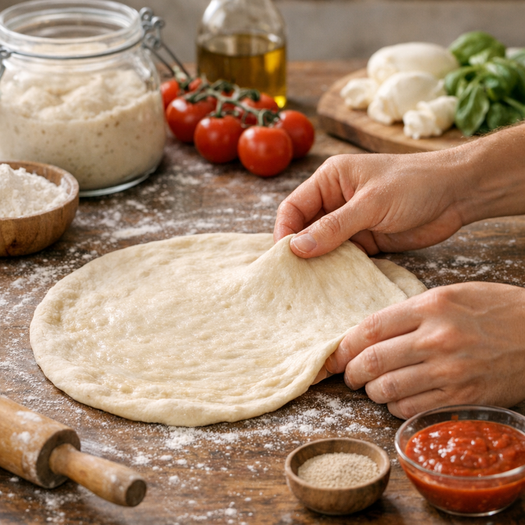 Préparation : comment faire une pâte à pizza fine sans confondre finesse et absence de levée