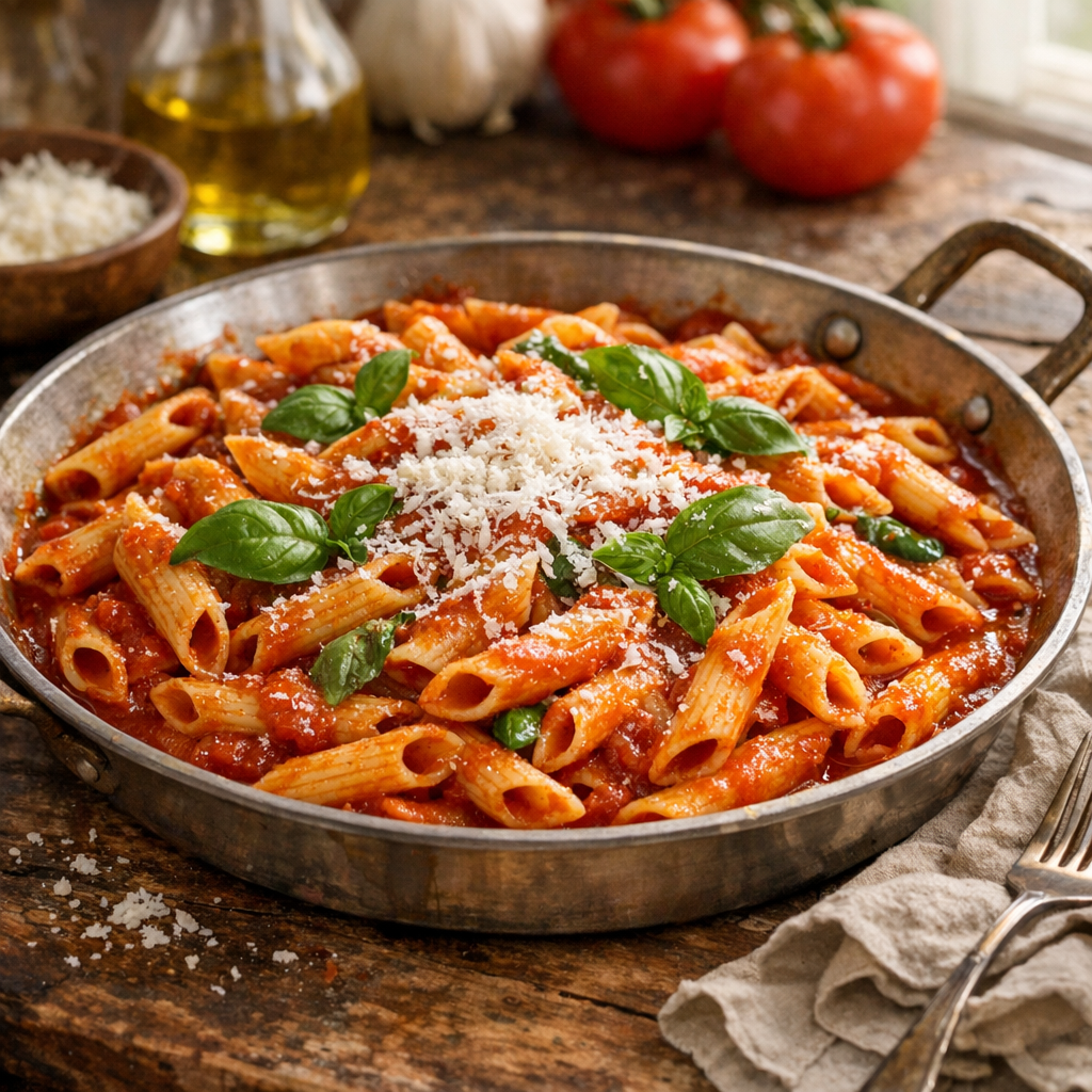 Pâtes sauce tomate : la Recette juste et facile