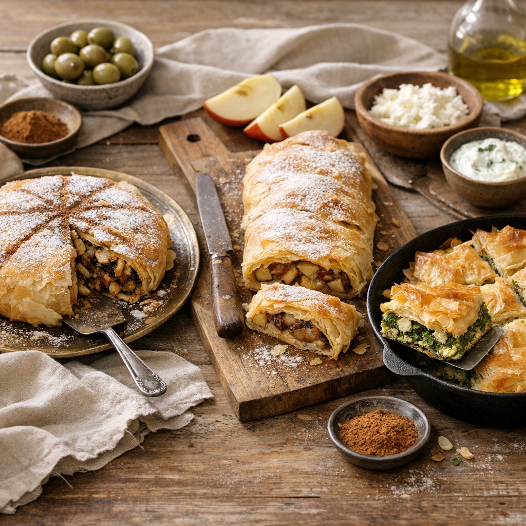 Pastilla, strudel, prasopita : trois recettes à base de filo qui racontent mieux la cuisine que les listes génériques
