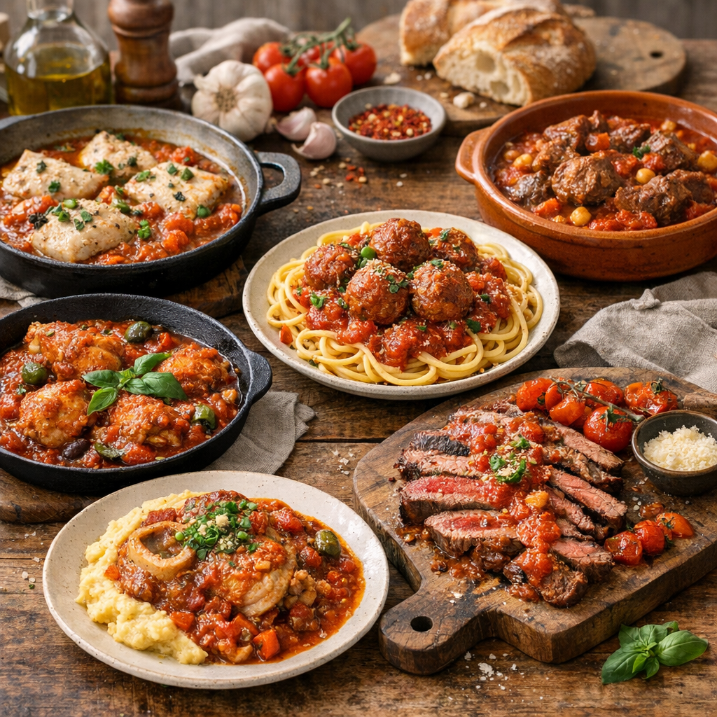 Quelle viande avec sauce tomate ? Les bonnes associations selon la sauce, pas selon l’habitude