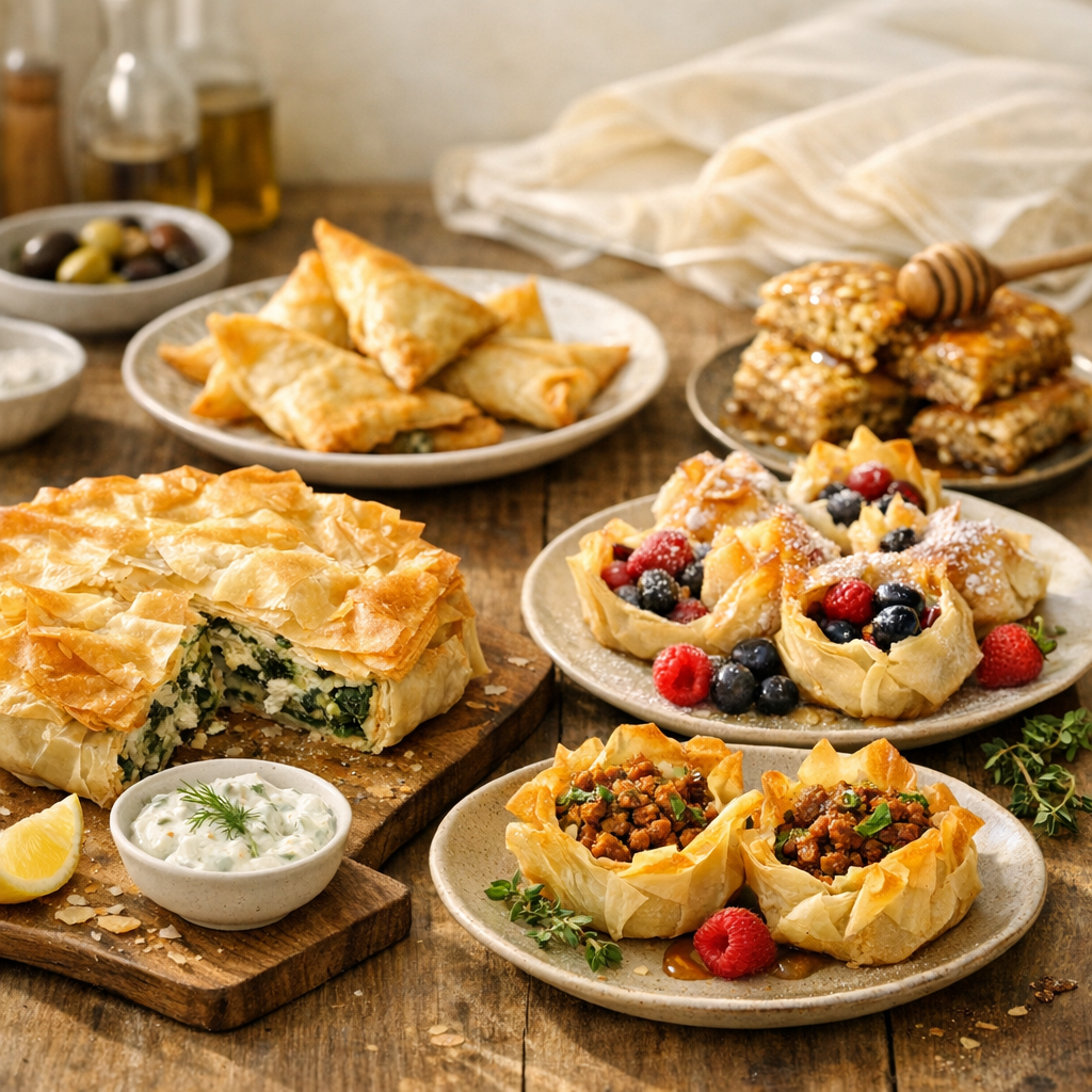 Recettes pâte filo : quelles idées valent vraiment le détour en salé comme en sucré ?