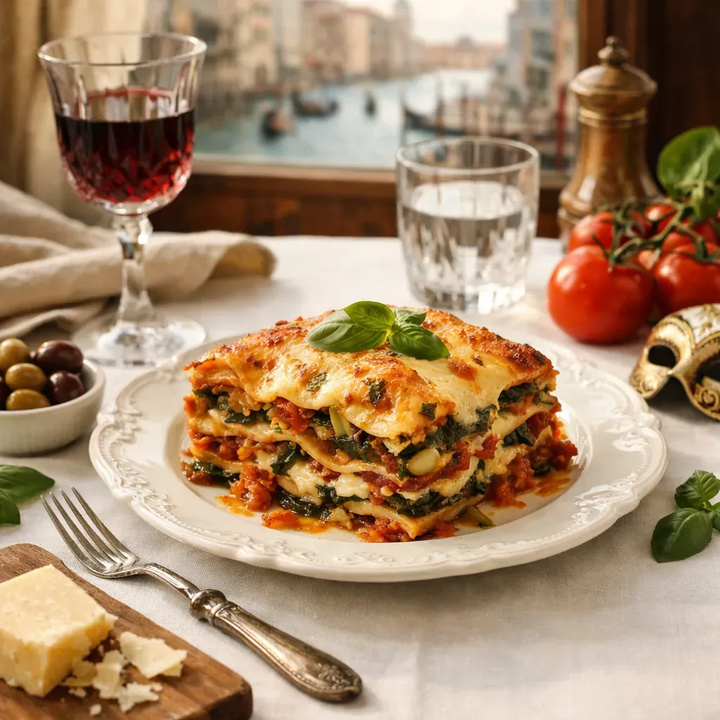 Lasagnes végétariennes : la Recette stable et gratinée