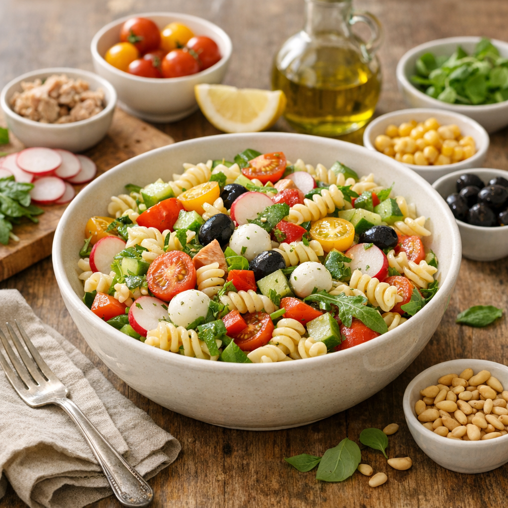 Que mettre dans une salade de pâtes froide sans l’alourdir