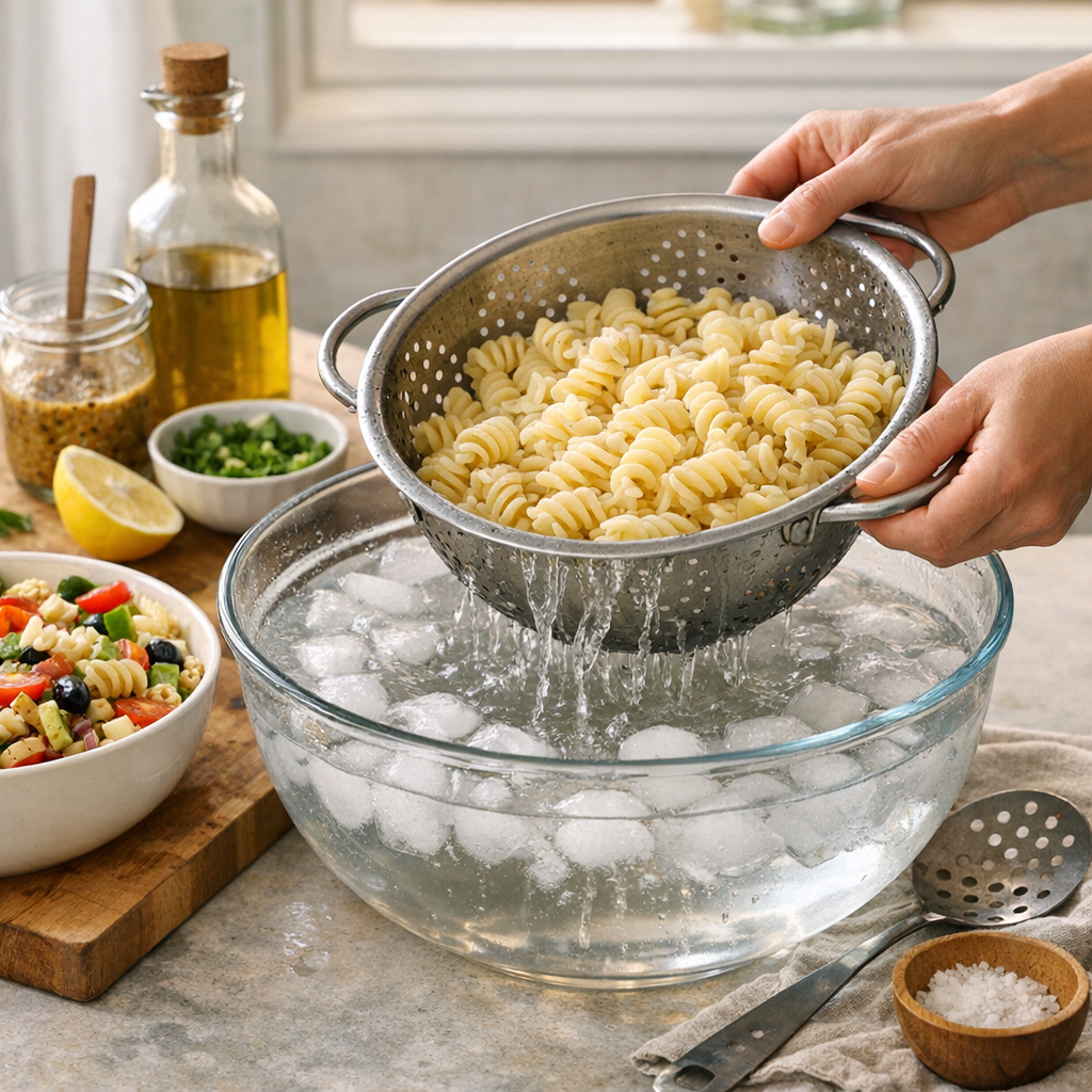 Comment faire refroidir les pâtes ? La méthode qui évite la salade molle