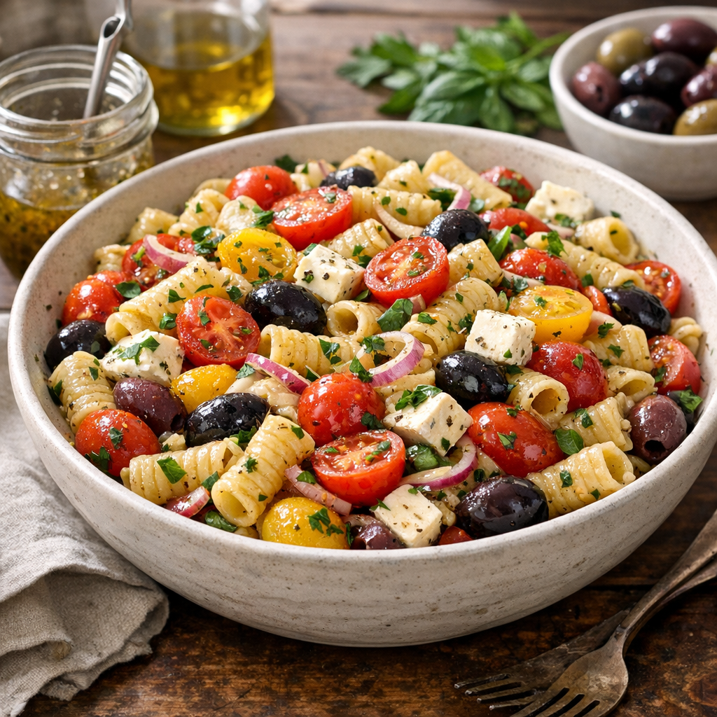 Salade de Pâtes Vinaigrette : Recette stable et légère