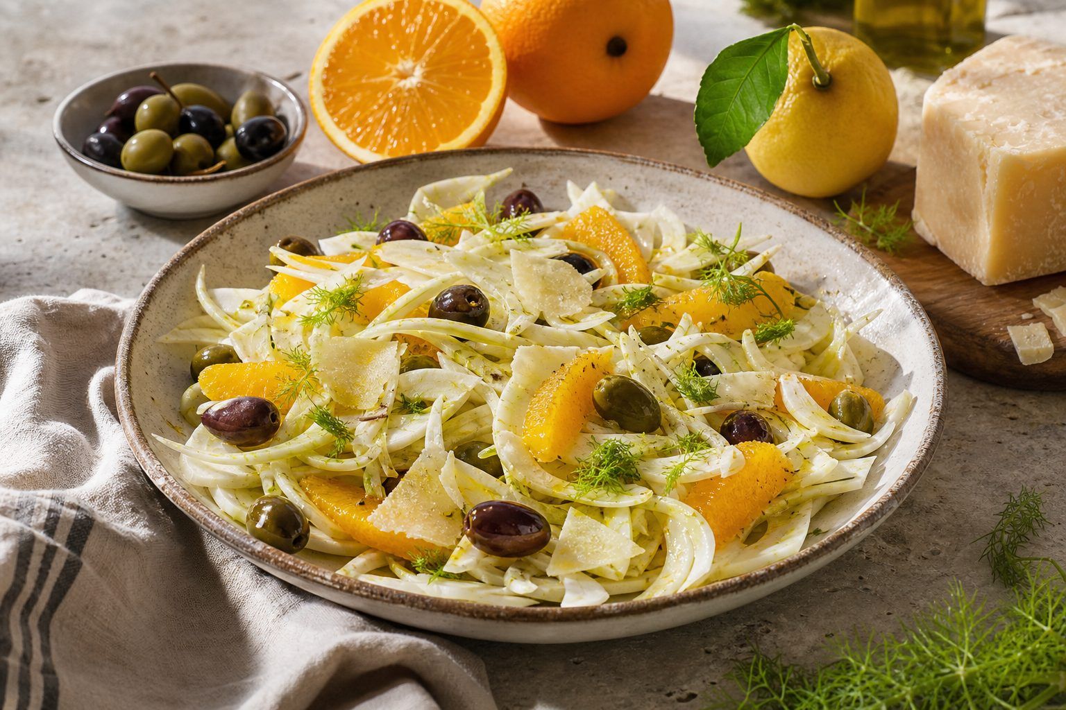 L’assaisonnement italien : orange, citron, parmesan ou olives ?