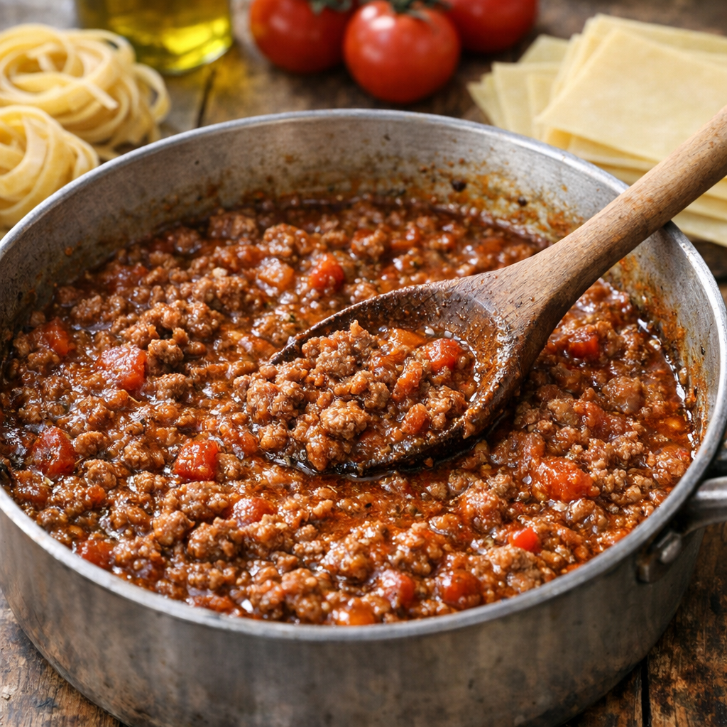 Vraie Sauce bolognaise traditionnelle : recette et repères
