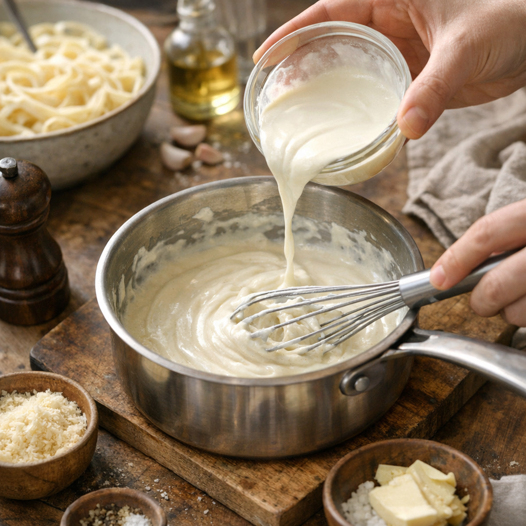 Préparation : raisonner la texture comme une émulsion, pas comme une simple addition de crème