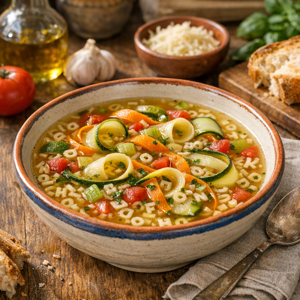 Soupe de pâtes : les bons formats et dosages