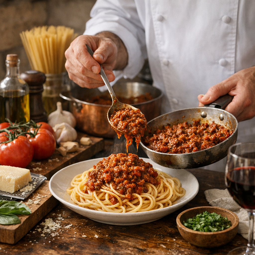 Ce qu’un chef italien change vraiment dans une bolognaise maison